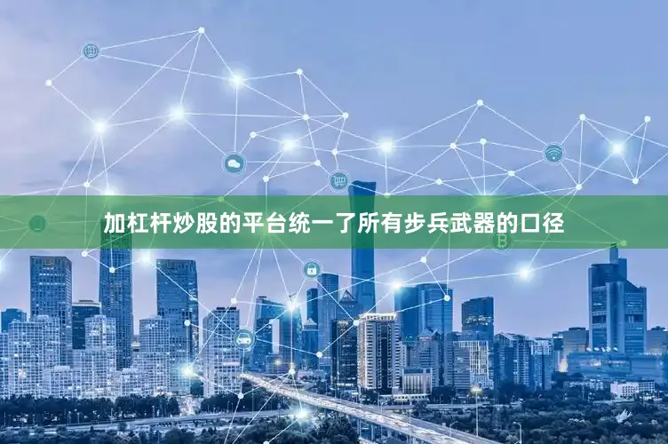 加杠杆炒股的平台统一了所有步兵武器的口径